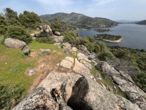 Vista del embalse desde El Banco de El Burguillo
